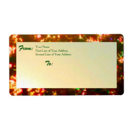 Etiqueta Luzes de Natal Sunrise Foto 1, Versão 2