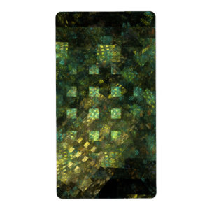 Etiqueta Luzes na Fractal de Arte Abstrato da Cidade