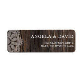 Etiqueta Luzes Rustic Wood String Casamento