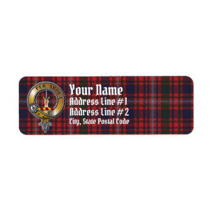 Etiqueta MacIntyre Tartan & Crachá