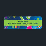 Etiqueta Mad Science Convite de aniversário Labels<br><div class="desc">Mad Science Convite de aniversário Labels. Coincide com itens na minha loja. Personalizar com qualquer texto.</div>