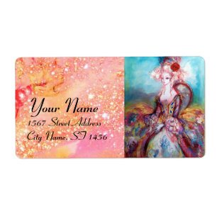 Etiqueta MADAME POMPADOUR, azul brilhante