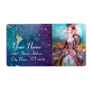 Etiqueta MADAME POMPADOUR, verde-rosa claro