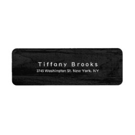 Etiqueta Madeira na moda Moderna de Cinza Única Elegante El