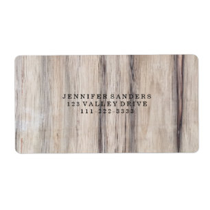 Etiqueta Madeira rústica