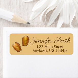 Etiqueta Madeleines França Pastelaria Chef Pâtisserie Baker