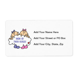 Etiqueta Mãe das Garotas Gêmeas T-shirts e presentes