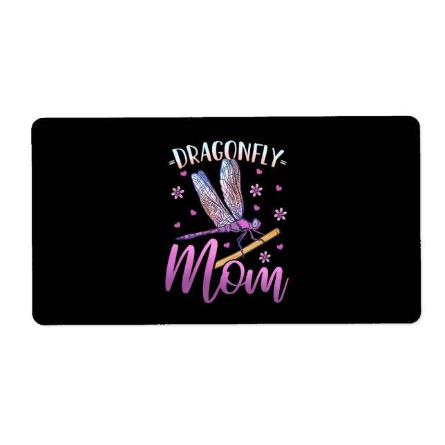 Etiqueta Mãe de Dragonfly Orgulhosa (Frente)