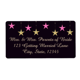 Etiqueta Magenta Noites em Árabe