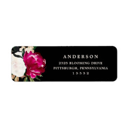 Etiqueta Magolia Pintada em Preto | Casamento