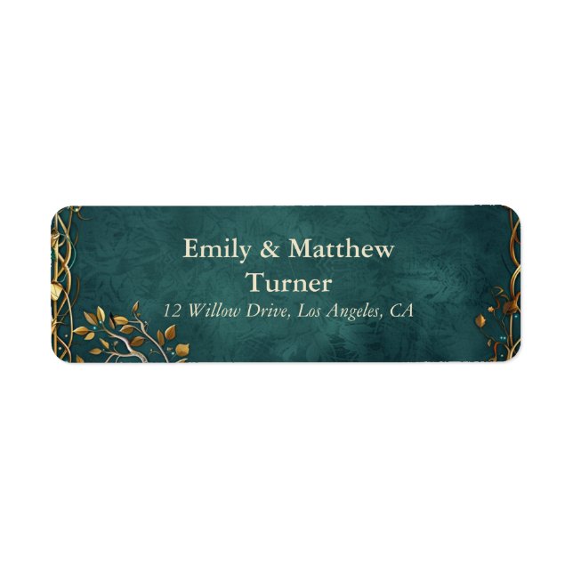 Etiqueta Majestade o Casamento da Terra Média (Frente)