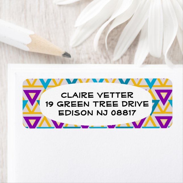 Etiqueta Malha do Triângulo Bauhaus (Insitu)