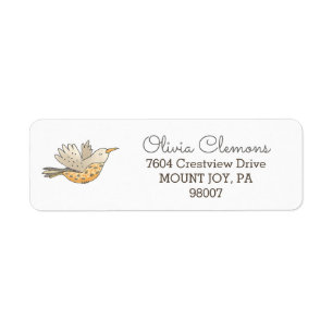 Etiqueta Mama Bird Return Address
