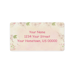 Etiqueta Mancais e Mancais Rosa Vintage