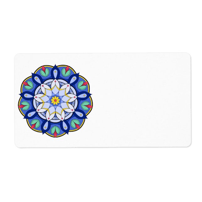 Etiqueta Mandala Padrão 01 (Frente)