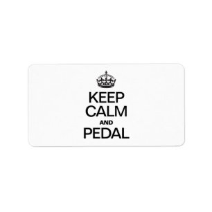 ETIQUETA MANTER CALMA E PEDAL