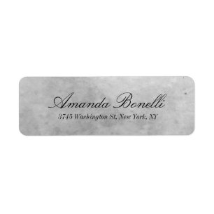 Etiqueta Manuscrito criativo Cinzas modernas elementares