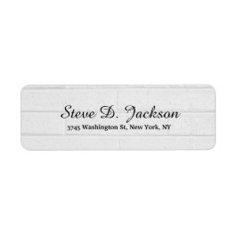 Etiqueta Manuscrito de Script Elegante Moderno de Wall de C