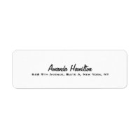 Manuscrito profissional branco elegante