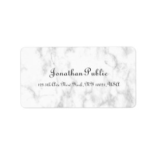 Etiqueta Manuscrito - Script Moderno e Elegante - Marble Br