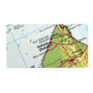 Etiqueta Mapa da Cidade de Dubai