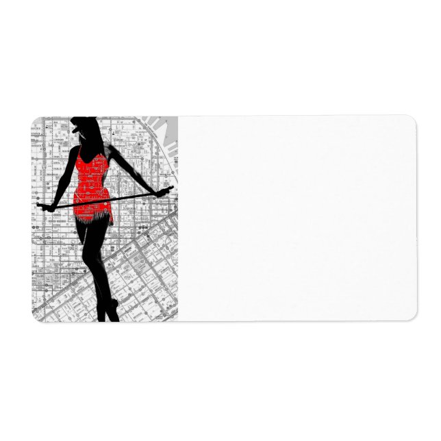 Etiqueta Mapa e dança (Frente)