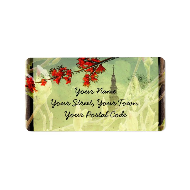 Etiqueta Maple e Magnolia Blossom (Frente)