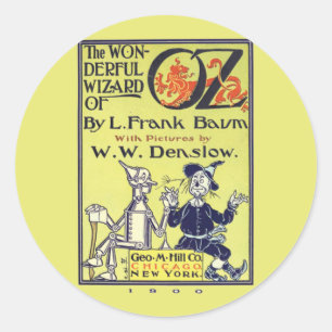 Etiqueta maravilhosa de mágico de Oz