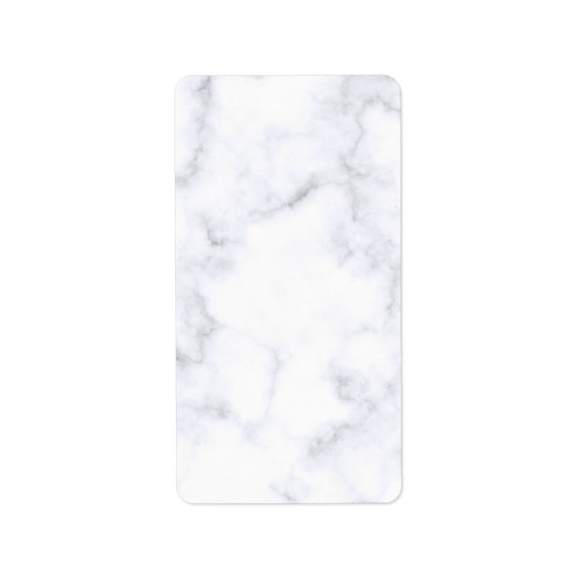 Etiqueta Marble Branco (Frente)