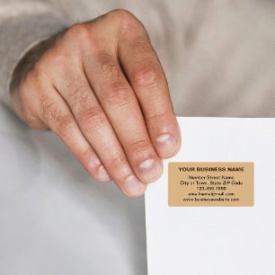 Etiqueta Marca Comercial de Texto Simples no Endereço Casta