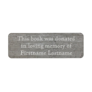 Etiqueta Marcador de Dádiva de Livro