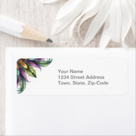 Etiqueta Mardi Gras Mascarada