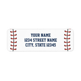 Etiqueta Marinho americana e Beisebol Vermelho Aniversário/