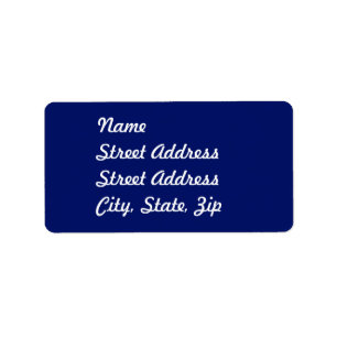 Etiqueta Marinho Blue Address Sticker