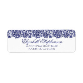 Etiqueta Marinho Blue Lace Weding