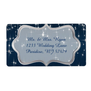 Etiqueta Marinho Blue Starry Night