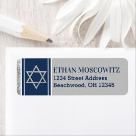 Etiqueta Marinho, Cinza, Estrela Branca do Bar David Mitzva