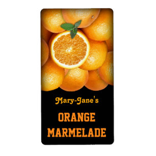 Etiqueta Marmelade alaranjado (customizável)