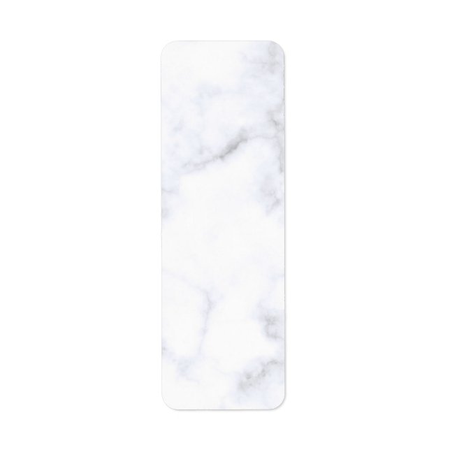 Etiqueta Mármore Branco Moderno (Frente)
