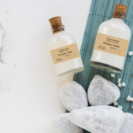 Etiqueta Marrom elegante simples