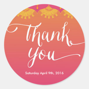 Etiqueta marroquina - Etiqueta de Inspiração India