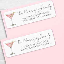 Etiqueta Martini Return Address Label