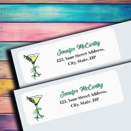 Etiqueta Martini Return Address Label