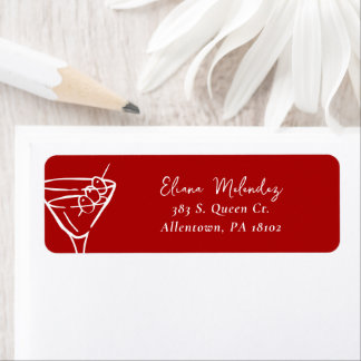Etiqueta Martini Return Address Labels