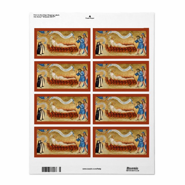 Etiqueta Martírio das Ruas. Lawrence, com Duas freiras (M 0 (Toda a folha)