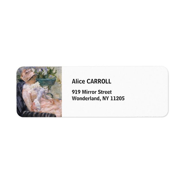 Etiqueta Mary Cassatt - A Taça do Chá (Frente)