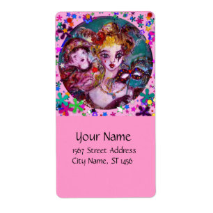 Etiqueta MÁSCARAS E CONFETTI DE MASCARADA VENETINA namorado