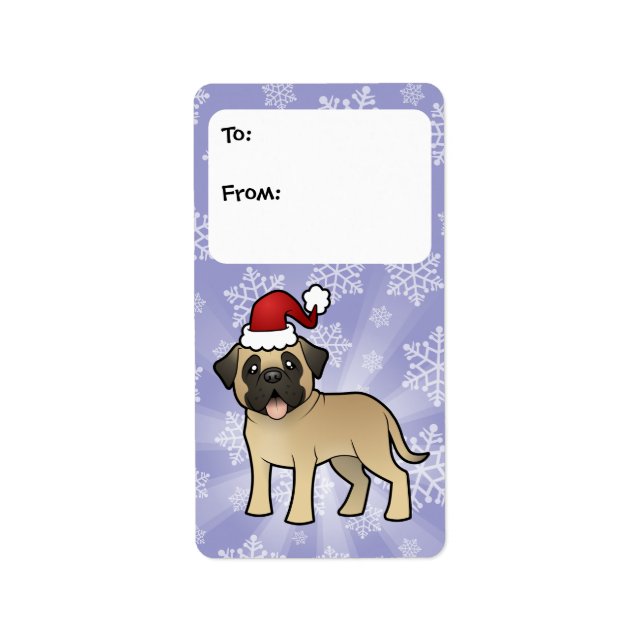 Etiqueta Mastiff Natal / Bullmastiff (Frente)