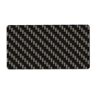 Etiqueta Material da fibra do carbono