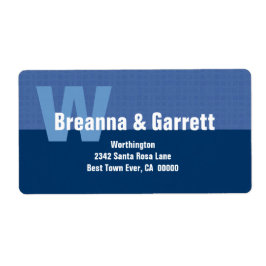 Etiqueta Matizes de Estilo de Monograma Simples Moderno de